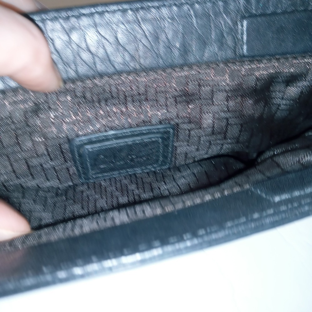 Cole Hann cosmatic purse bag leather clutch pebbled Vintage - Picture 4 of 5